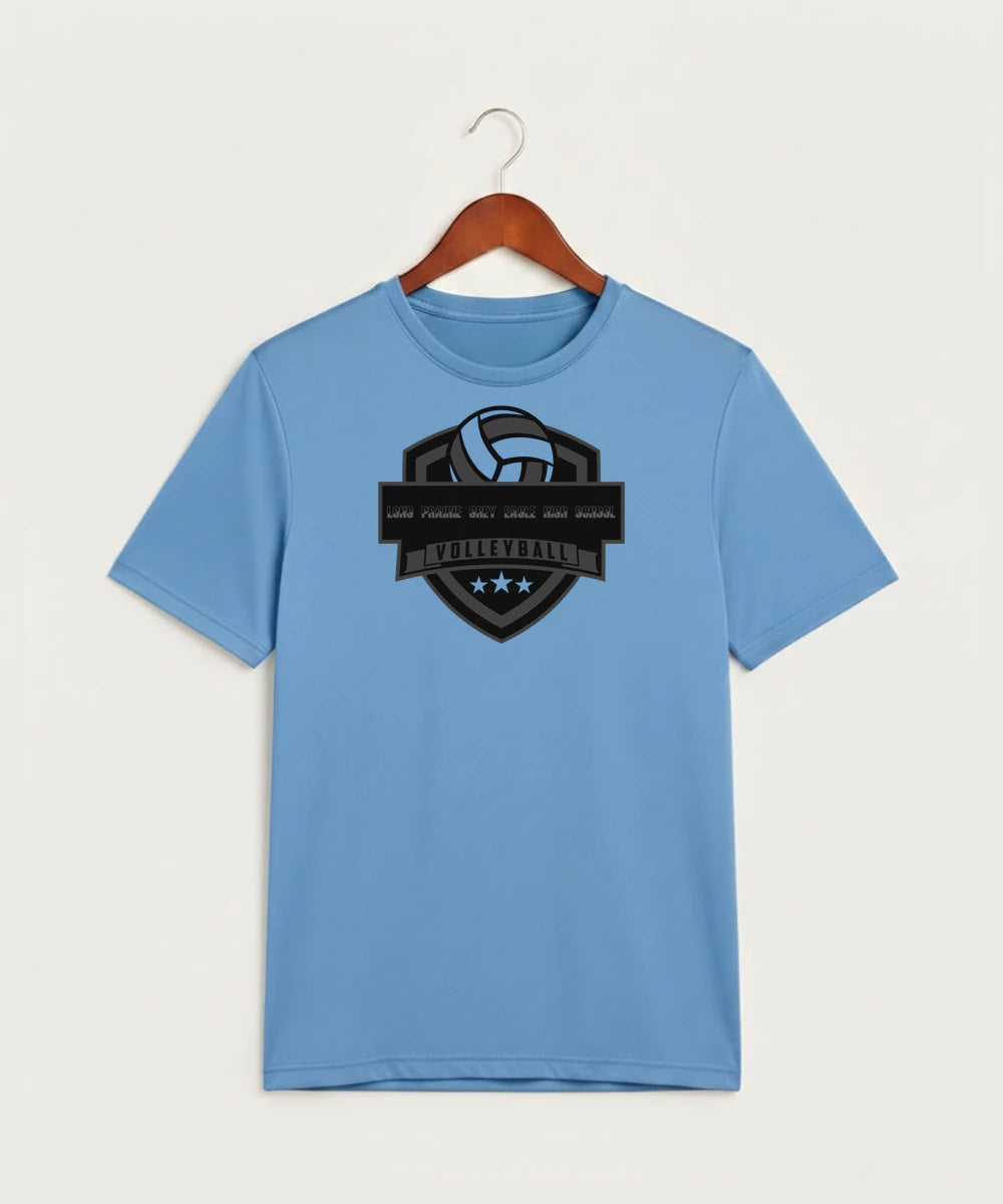 Long Prairie Grey Eagle High School Volleyball (Girls) - Carolina Blue Sport-Tek PosiCharge Competitor Tee. ST350