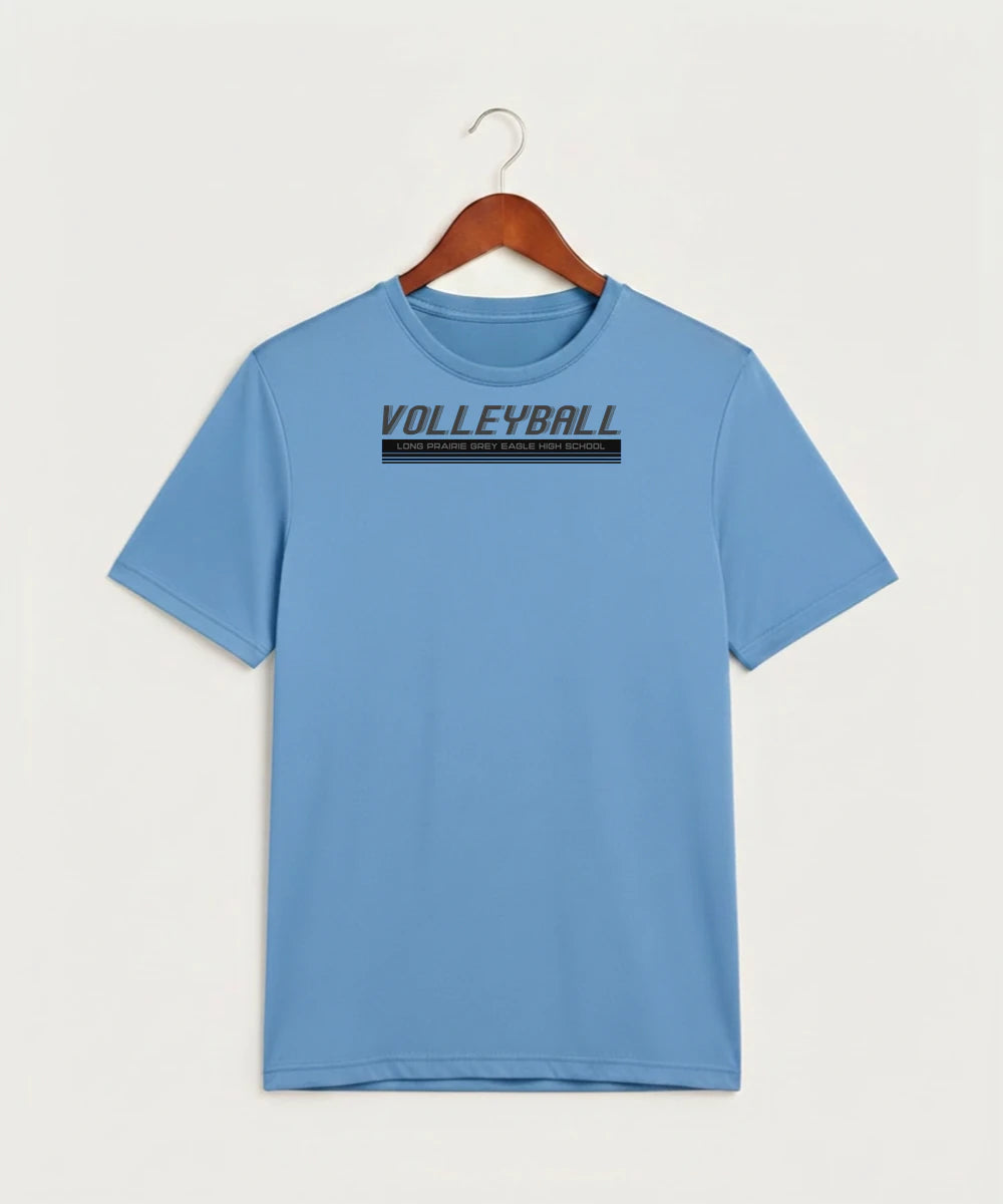 Long Prairie Grey Eagle High School Volleyball (Girls) - Carolina Blue Sport-Tek PosiCharge Competitor Tee. ST350