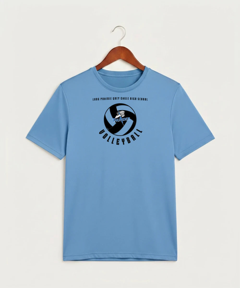 Long Prairie Grey Eagle High School Volleyball (Girls) - Carolina Blue Sport-Tek PosiCharge Competitor Tee. ST350