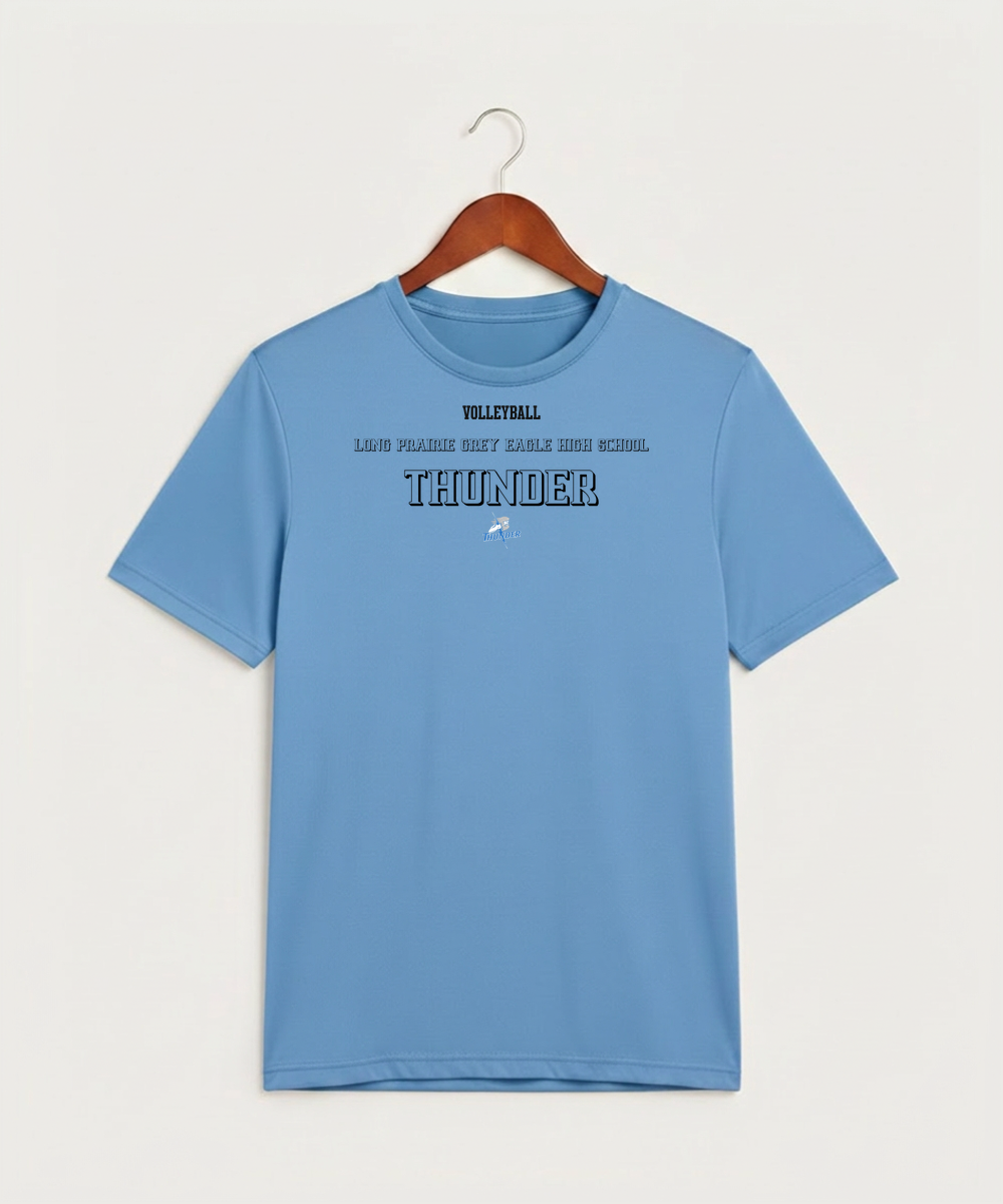 Long Prairie Grey Eagle High School Volleyball (Girls) - Carolina Blue Sport-Tek PosiCharge Competitor Tee. ST350