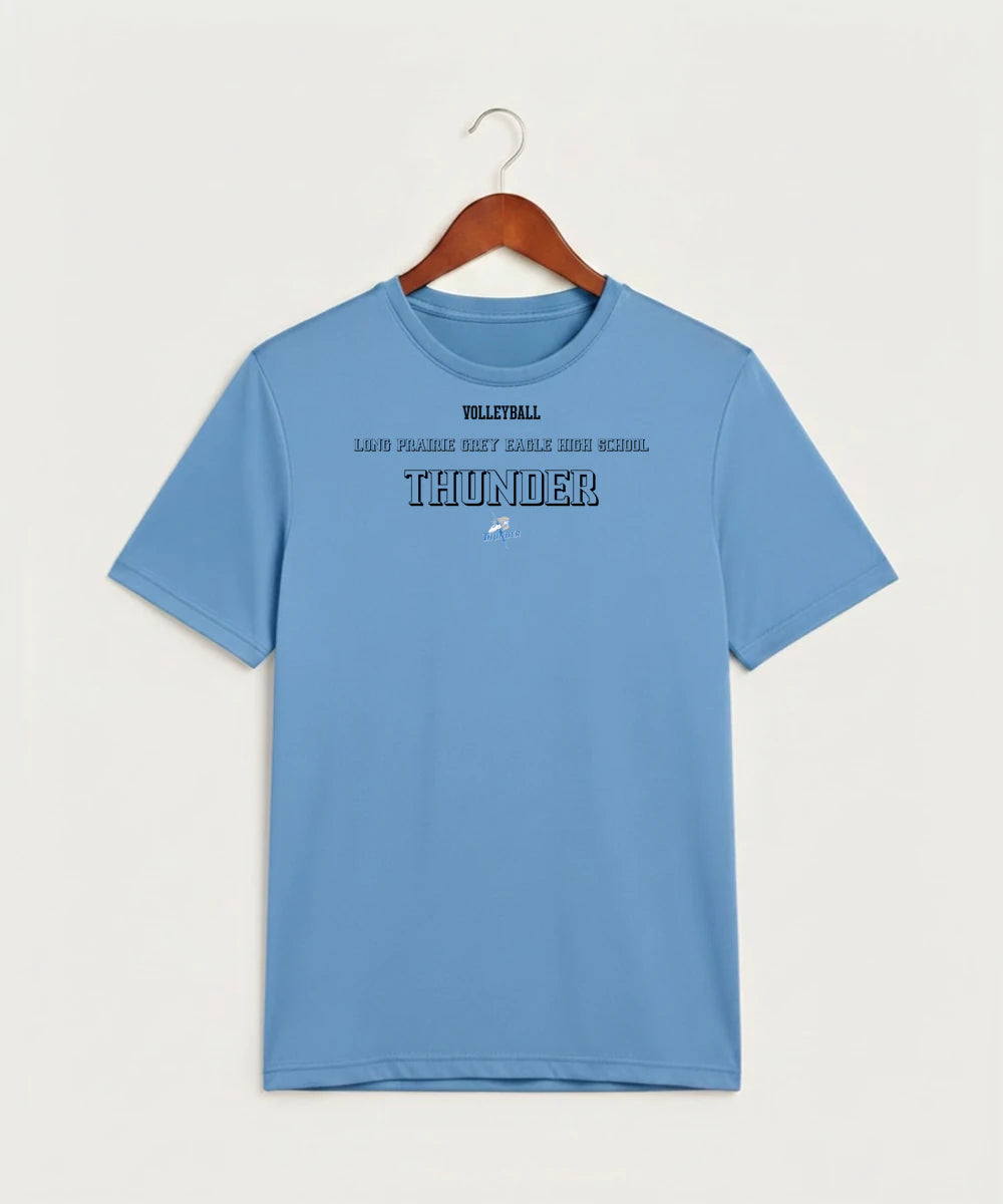Long Prairie Grey Eagle High School Volleyball (Girls) - Carolina Blue Sport-Tek PosiCharge Competitor Tee. ST350
