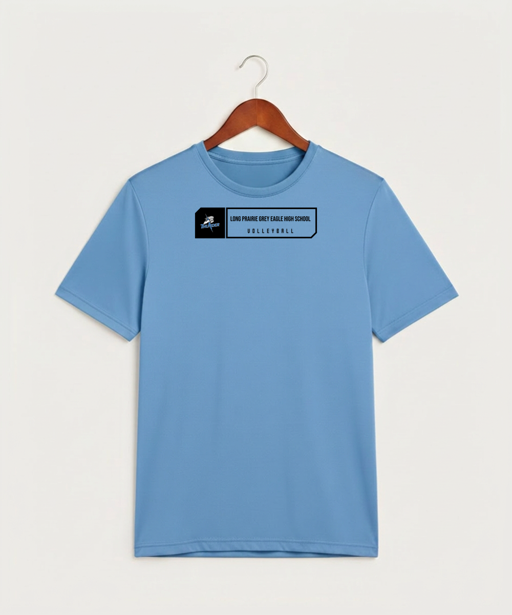 Long Prairie Grey Eagle High School Volleyball (Girls) - Carolina Blue Sport-Tek PosiCharge Competitor Tee. ST350