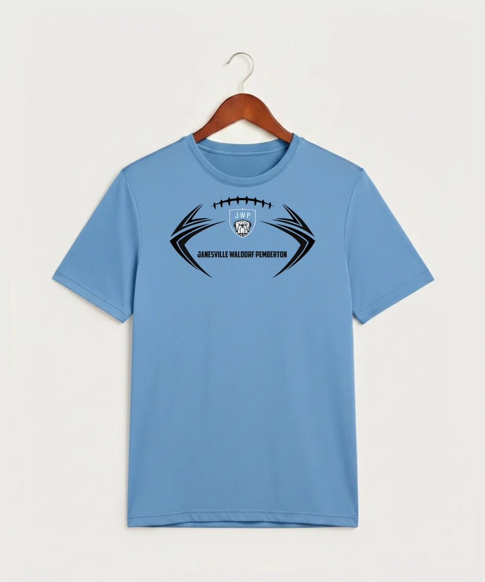 Janesville Waldorf Pemberton Football (Boys) - Carolina Blue Sport-Tek PosiCharge Competitor Tee. ST350