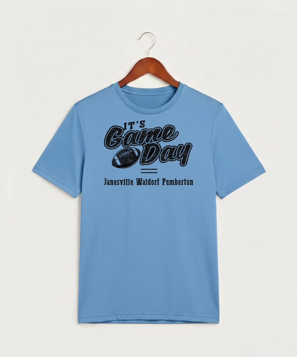 Janesville Waldorf Pemberton Football (Boys) - Carolina Blue Sport-Tek PosiCharge Competitor Tee. ST350
