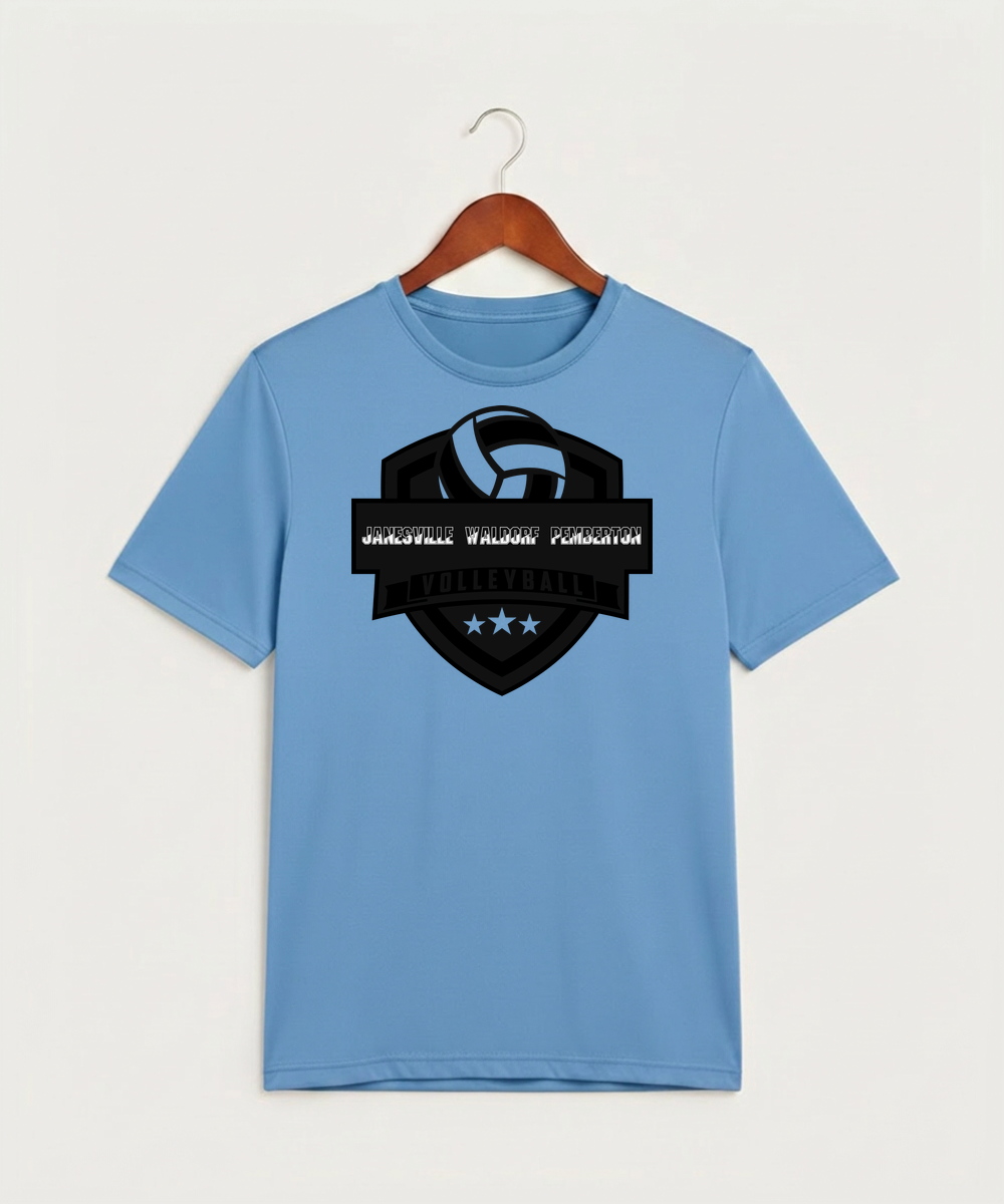 Janesville Waldorf Pemberton Volleyball (Girls) - Carolina Blue Sport-Tek PosiCharge Competitor Tee. ST350