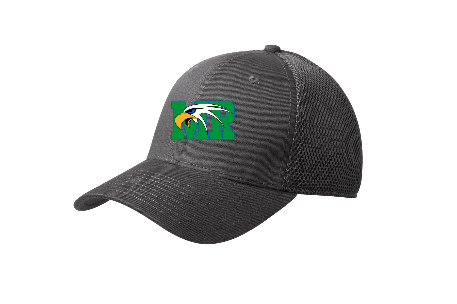 Maple River High School hockey_boys - Charcoal/ Charcoal New Era - Stretch Mesh Cap. NE1020