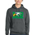 Maple River High School hockey_boys - Charcoal Port & Co Core Fleece Pullover Hooded Sweatshirt. PC78H
