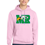 Maple River High School hockey_boys - Cherry Blossom Port & Co Core Fleece Pullover Hooded Sweatshirt. PC78H
