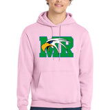 Maple River High School hockey_boys - Cherry Blossom Port & Co Core Fleece Pullover Hooded Sweatshirt. PC78H