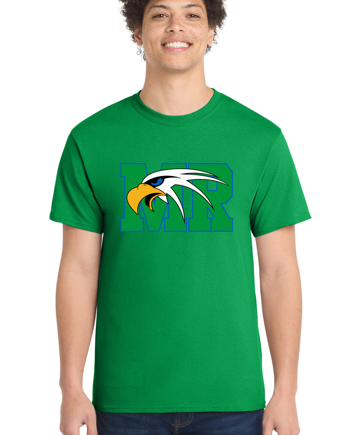 Maple River High School hockey_boys - Clover Green Port & Co Core Cotton Tee. PC54