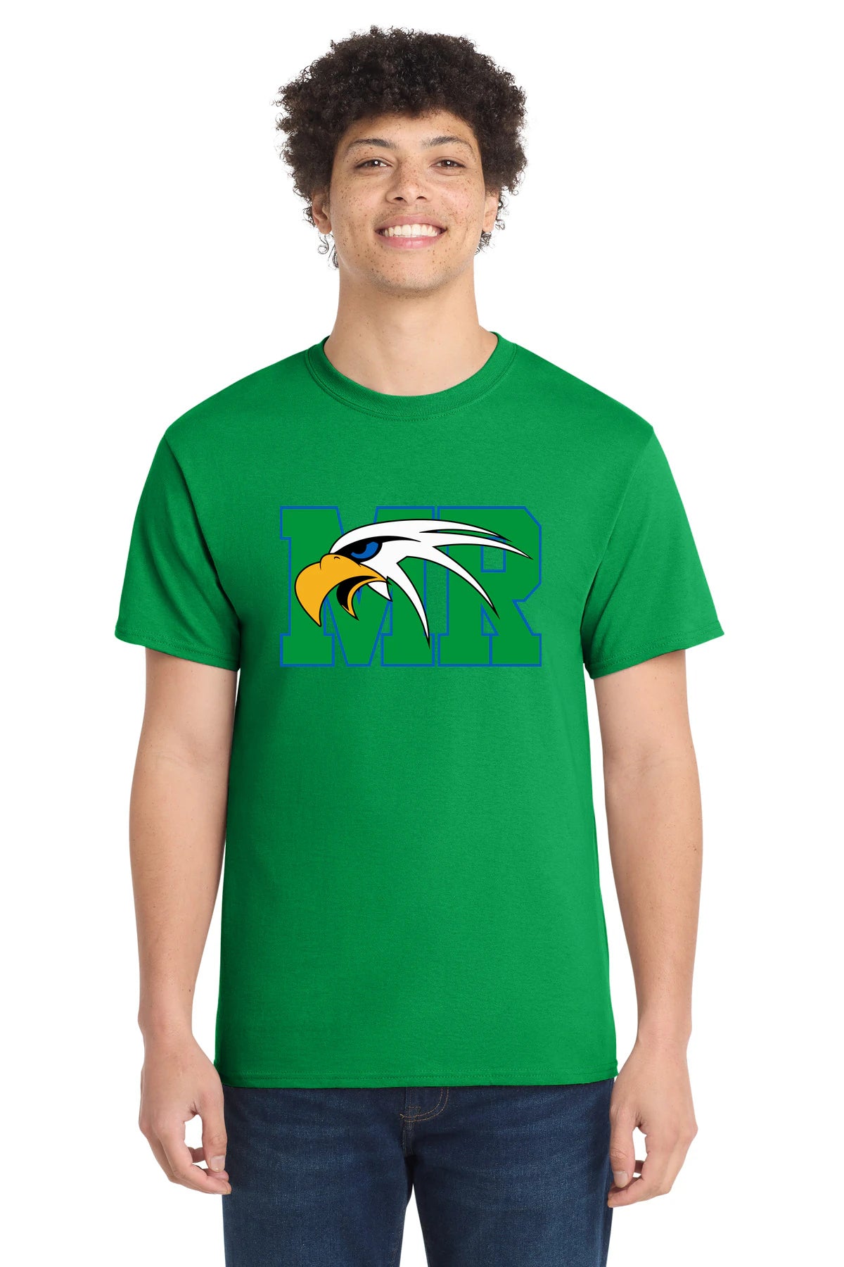 Maple River High School hockey_boys - Clover Green Port & Co Core Cotton Tee. PC54