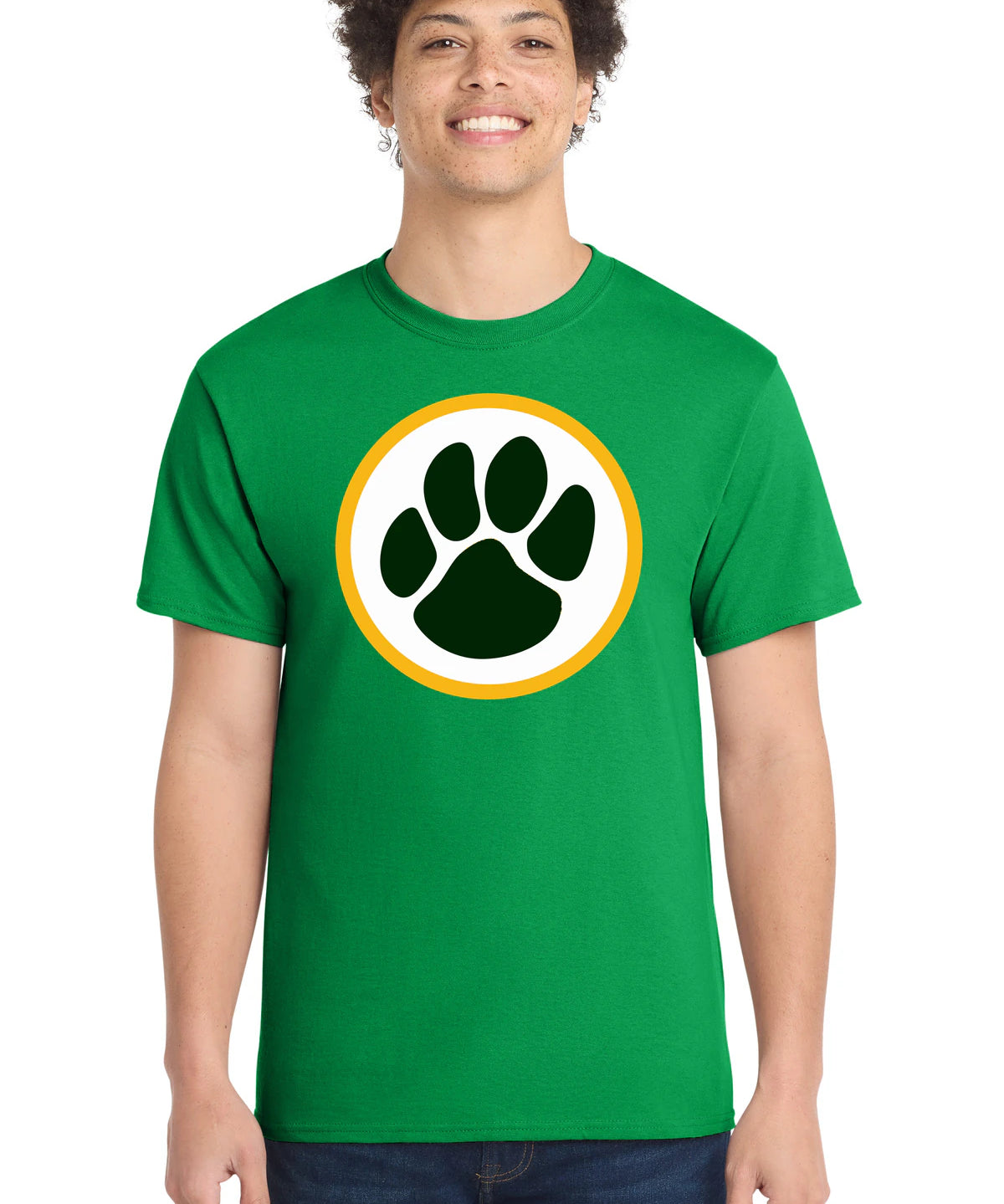 Ashwaubenon High School Football (Boys) - Clover Green Port & Co Core Cotton Tee. PC54