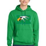 Maple River High School hockey_boys - Clover Green Port & Co Core Fleece Pullover Hooded Sweatshirt. PC78H