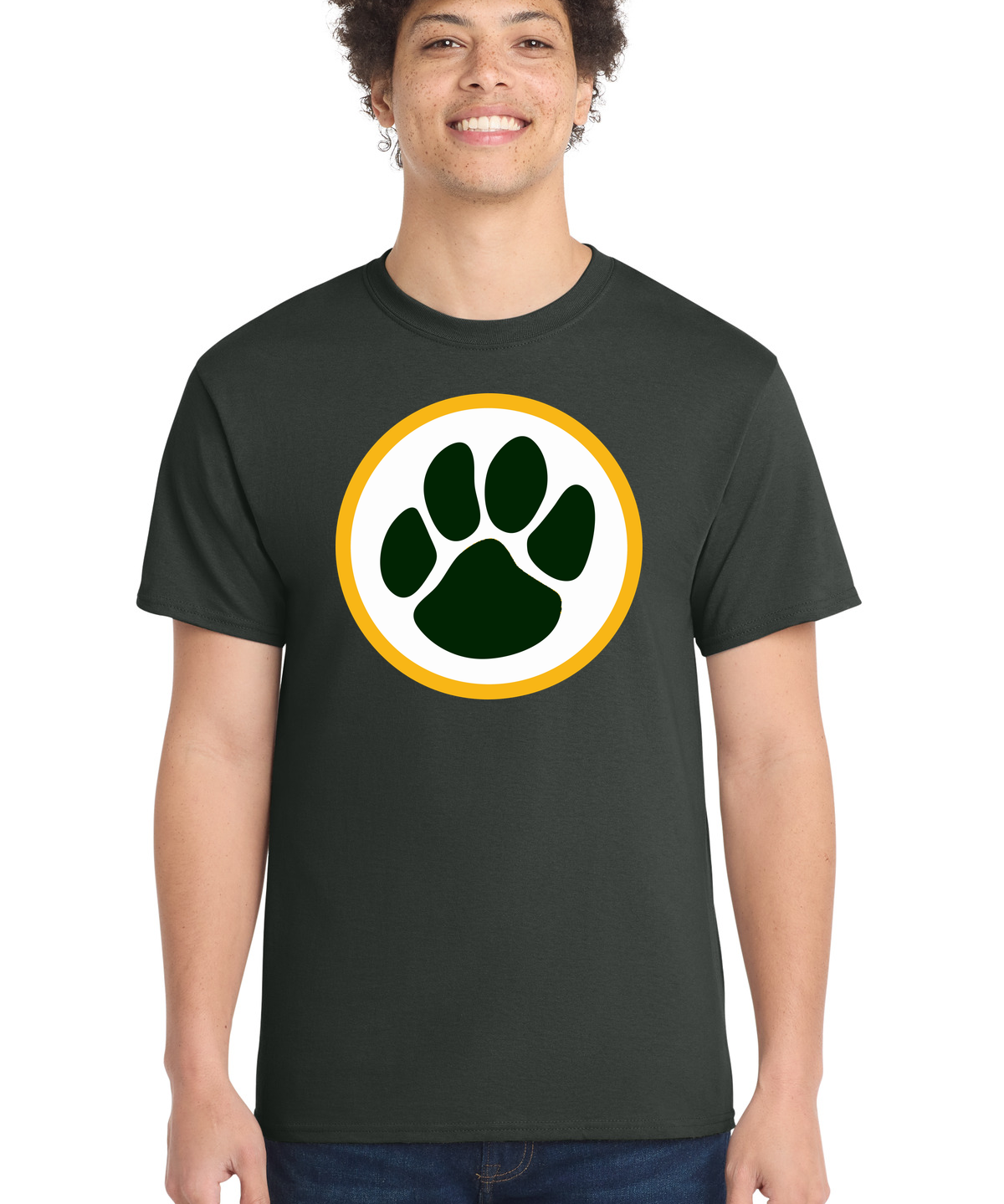 Ashwaubenon High School Football (Boys) - Coal Grey Port & Co Core Cotton Tee. PC54
