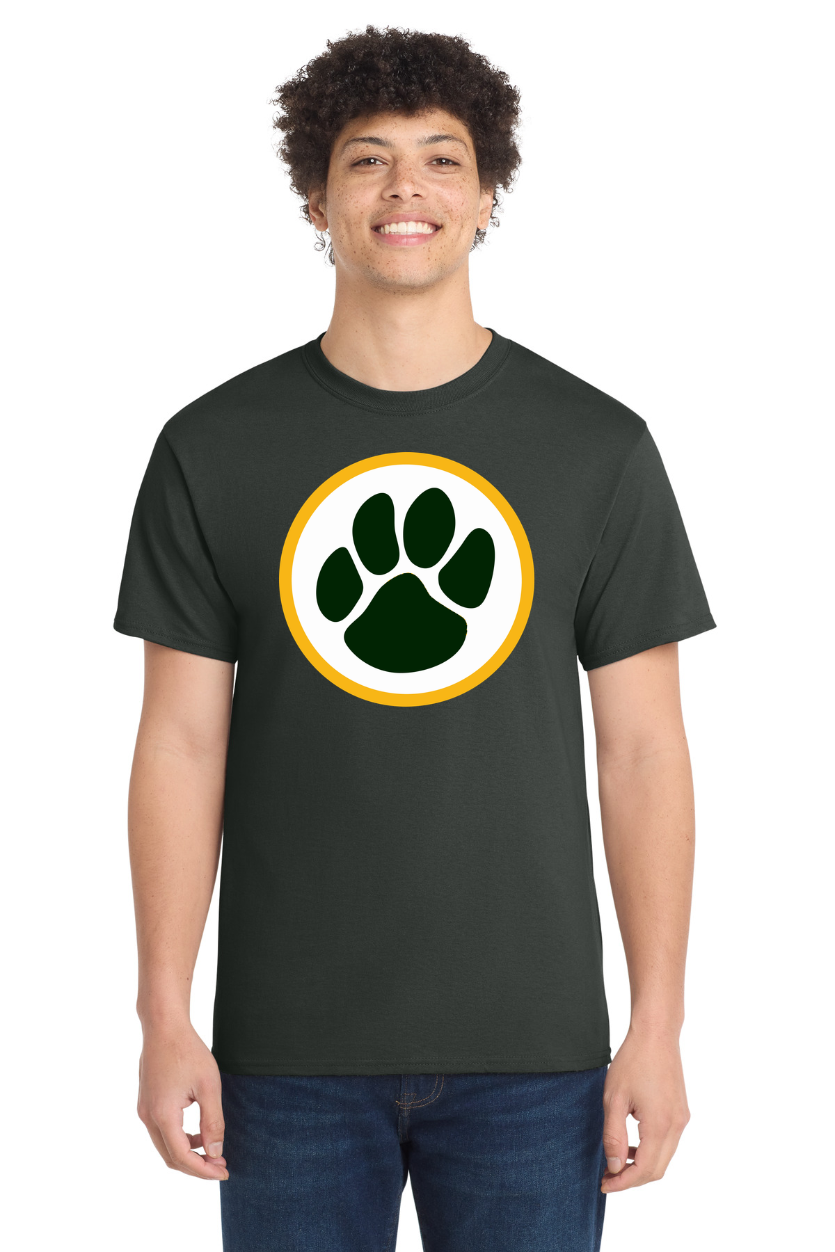 Ashwaubenon High School Football (Boys) - Coal Grey Port & Co Core Cotton Tee. PC54