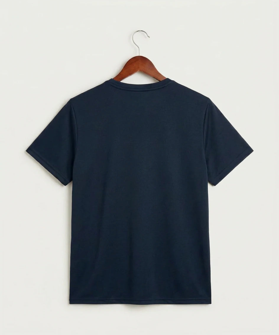Howard Lake Waverly Winsted High School Football (Boys) - College Navy Nike Swoosh Sleeve rLegend Tee NKDX8730 (back)