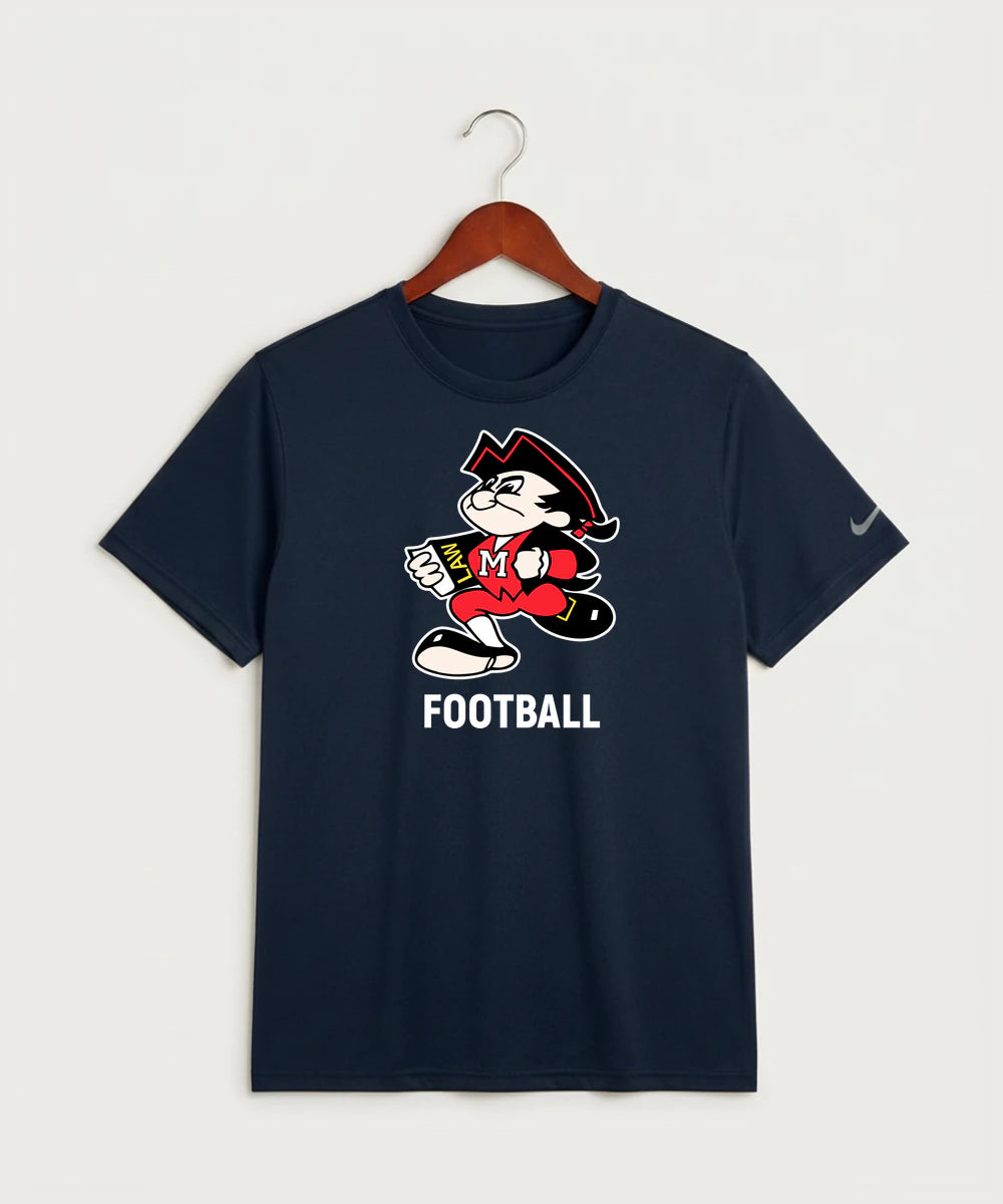 John Marshall High School Basketball (Boys) - College Navy Nike Swoosh Sleeve rLegend Tee NKDX8730
