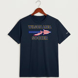 Wilson Area School Soccer Soccer - College Navy Nike Swoosh Sleeve rLegend Tee NKDX8730