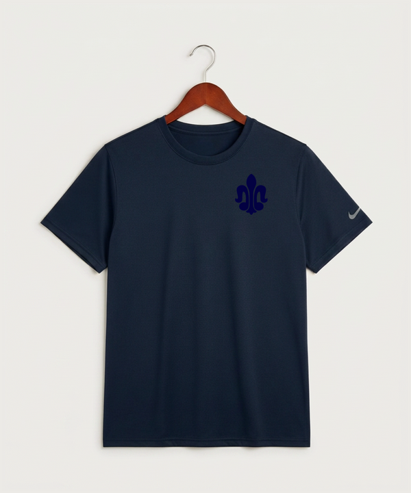 Saint Peter High School Athletics - College Navy Nike Swoosh Sleeve rLegend Tee NKDX8730