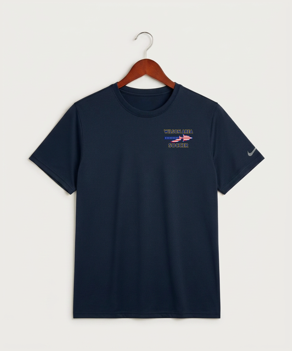 Wilson Area School Soccer Soccer - College Navy Nike Swoosh Sleeve rLegend Tee NKDX8730