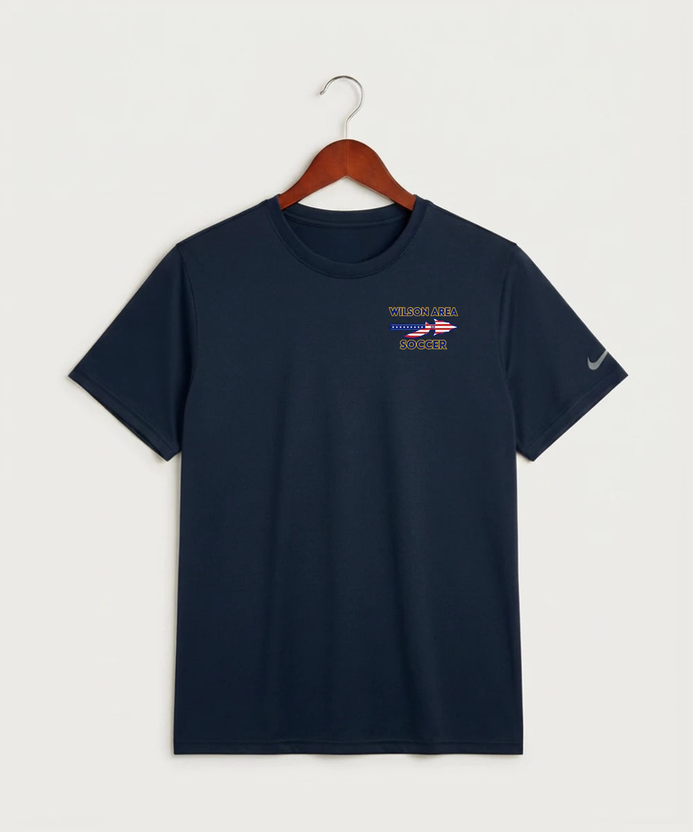 Wilson Area School Soccer Soccer - College Navy Nike Swoosh Sleeve rLegend Tee NKDX8730