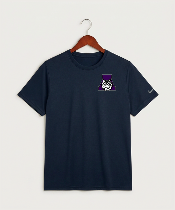 Albany High School Football (Boys) - College Navy Nike Swoosh Sleeve rLegend Tee NKDX8730