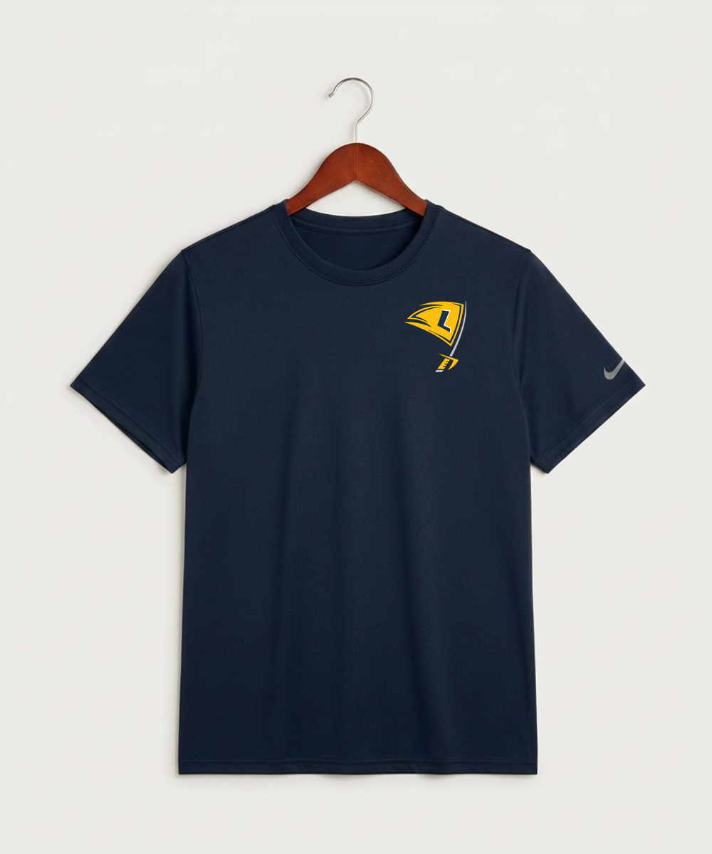 Howard Lake Waverly Winsted High School Football (Boys) - College Navy Nike Swoosh Sleeve rLegend Tee NKDX8730