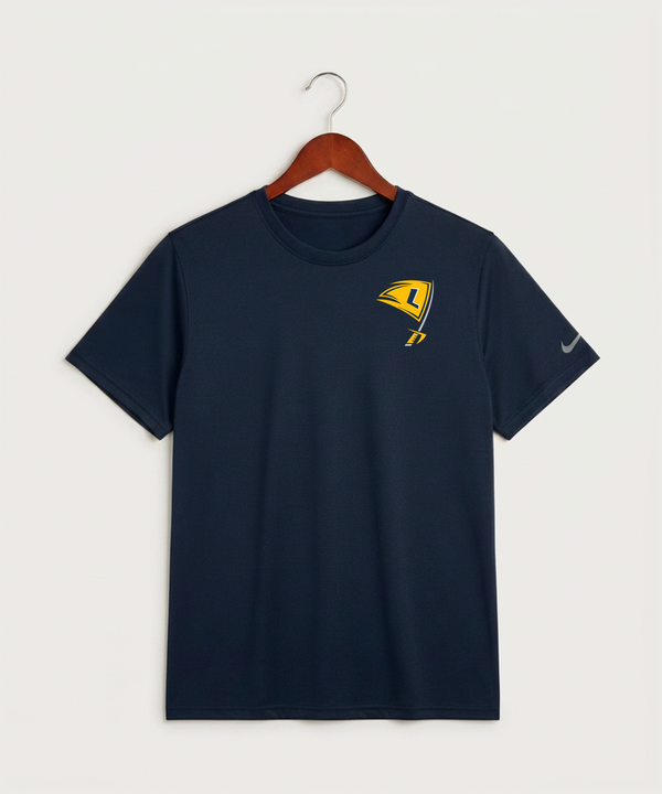 Howard Lake Waverly Winsted High School Football (Boys) - College Navy Nike Swoosh Sleeve rLegend Tee NKDX8730