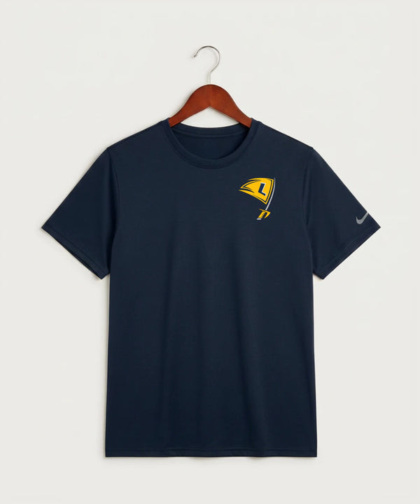 Howard Lake Waverly Winsted High School Football (Boys) - College Navy Nike Swoosh Sleeve rLegend Tee NKDX8730