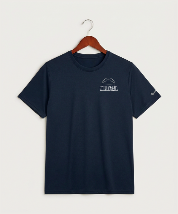 Zumbrota Mazeppa High School Volleyball (Girls) - College Navy Nike Swoosh Sleeve rLegend Tee NKDX8730
