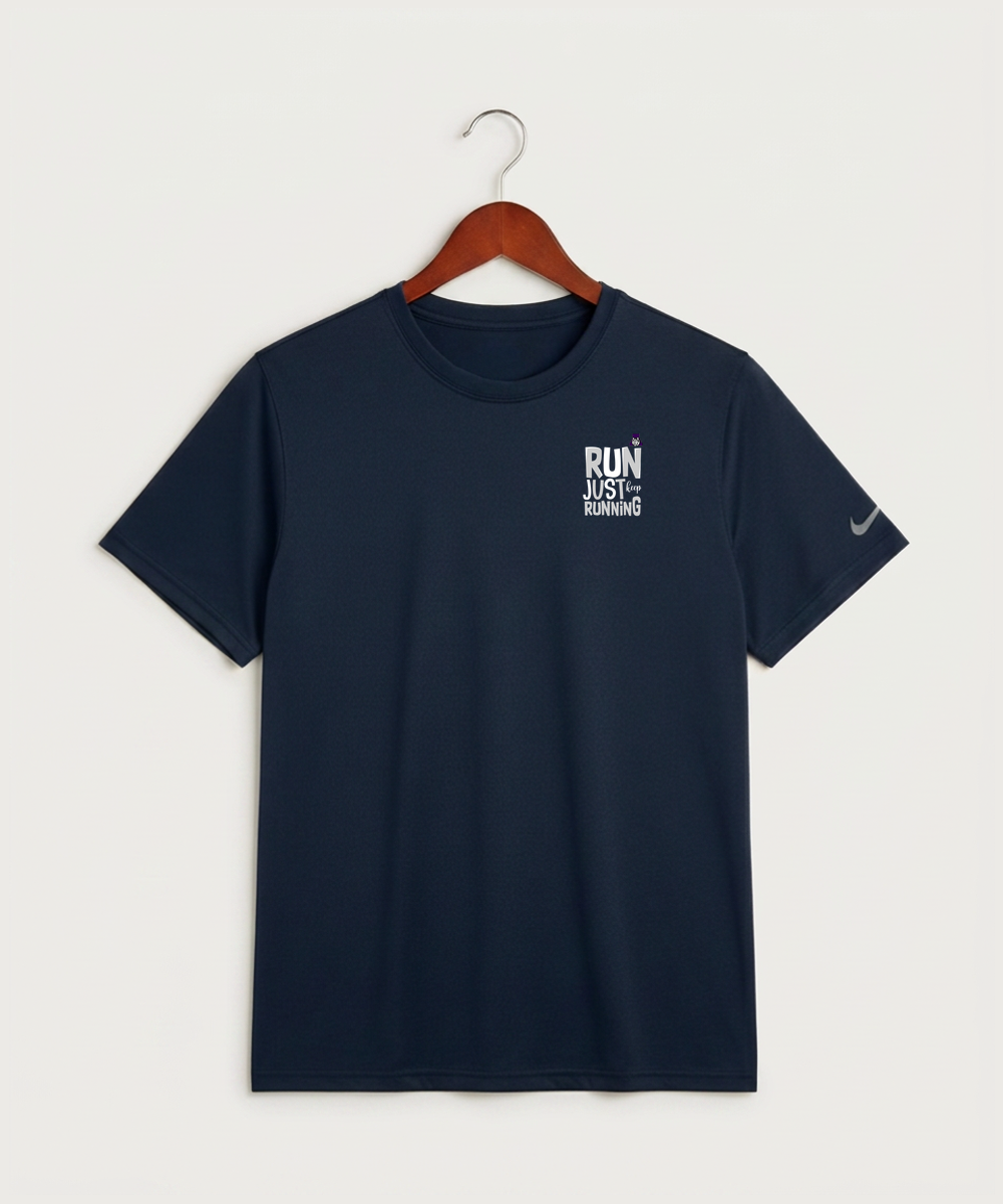 Albany High School Athletics - College Navy Nike Swoosh Sleeve rLegend Tee NKDX8730