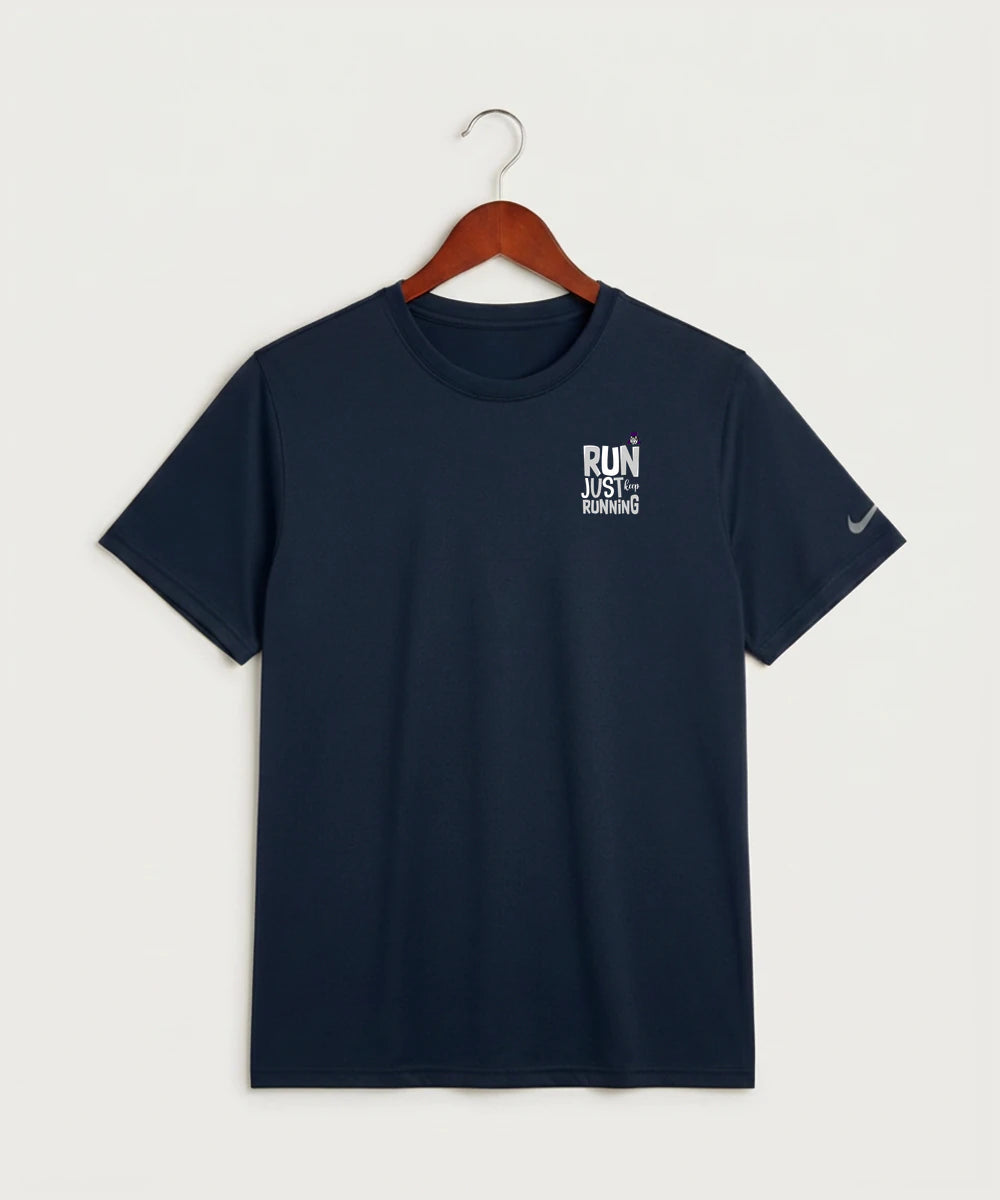 Albany High School Athletics - College Navy Nike Swoosh Sleeve rLegend Tee NKDX8730