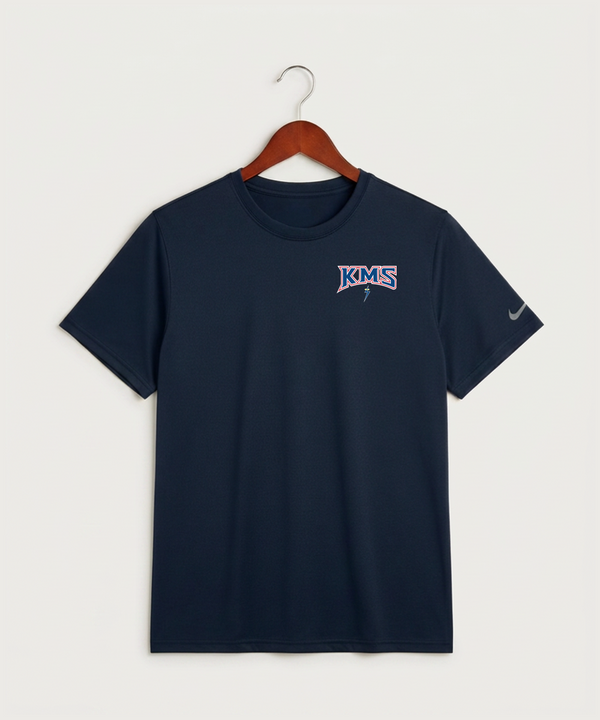 Kerkhoven-Murdock-Sunburg High School Football (Boys) - College Navy Nike Swoosh Sleeve rLegend Tee NKDX8730