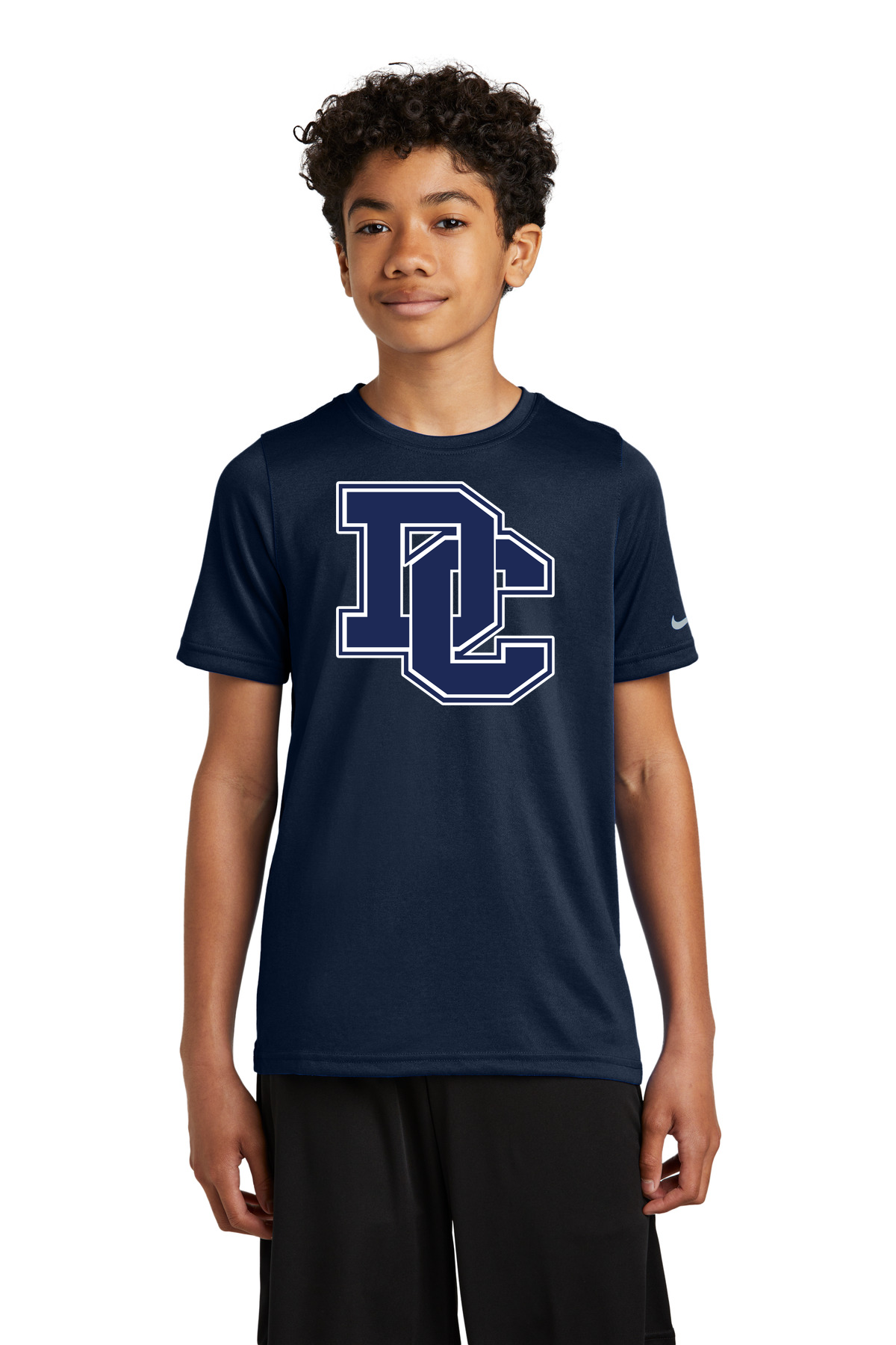 Dassel-Cokato Football - College Navy Nike Youth Swoosh Sleeve rLegend Tee NKDX8787