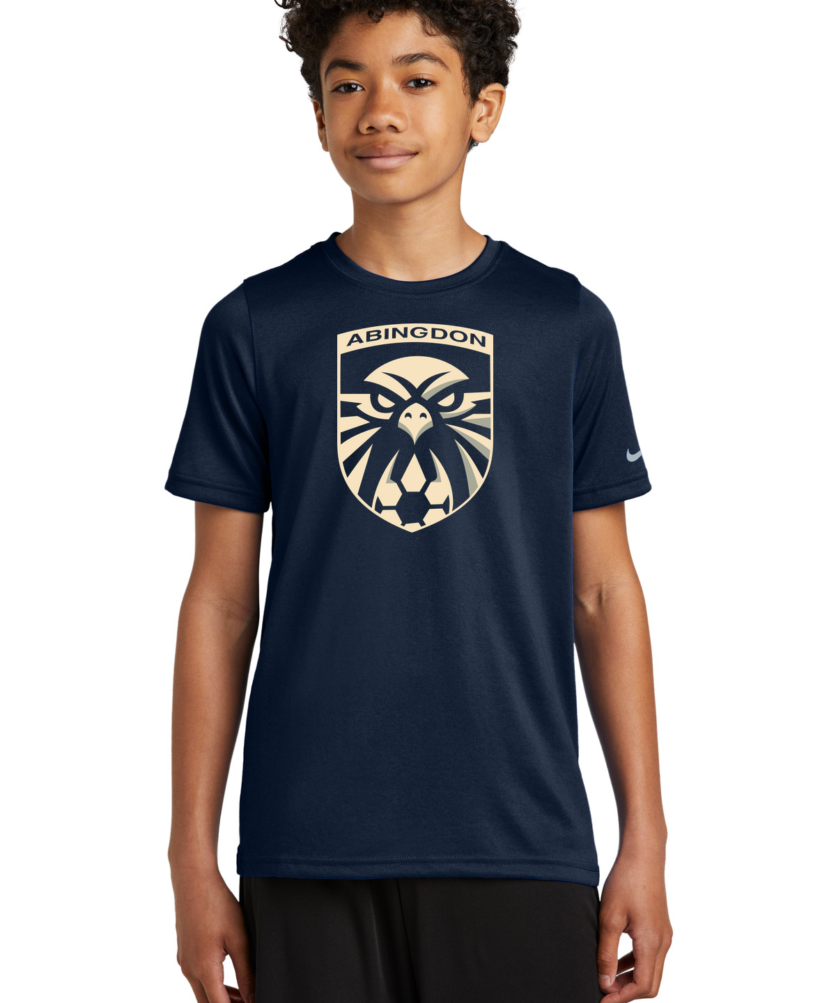 Abingdon High School soccer_boys - College Navy Nike Youth Swoosh Sleeve rLegend Tee NKDX8787