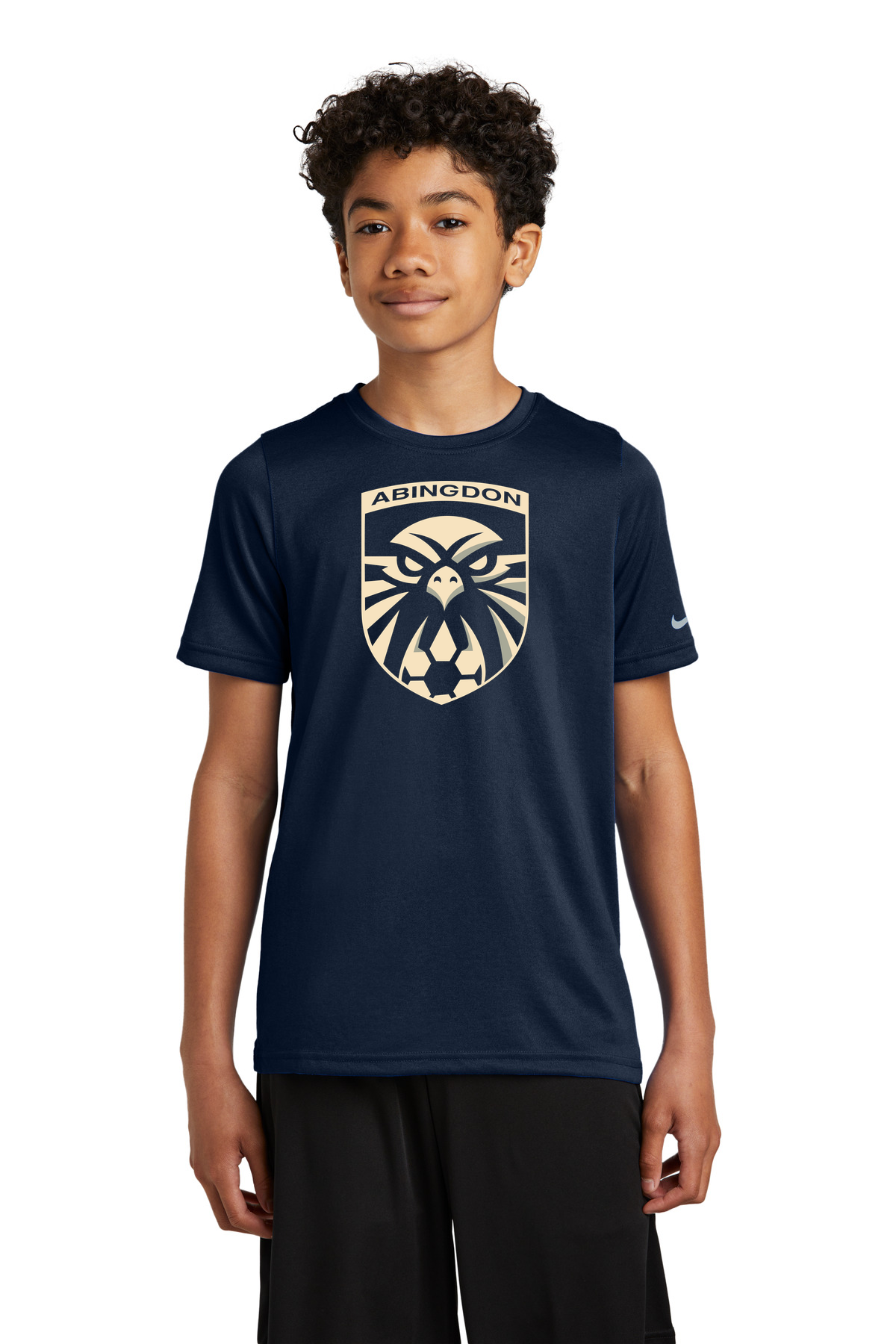 Abingdon High School soccer_boys - College Navy Nike Youth Swoosh Sleeve rLegend Tee NKDX8787