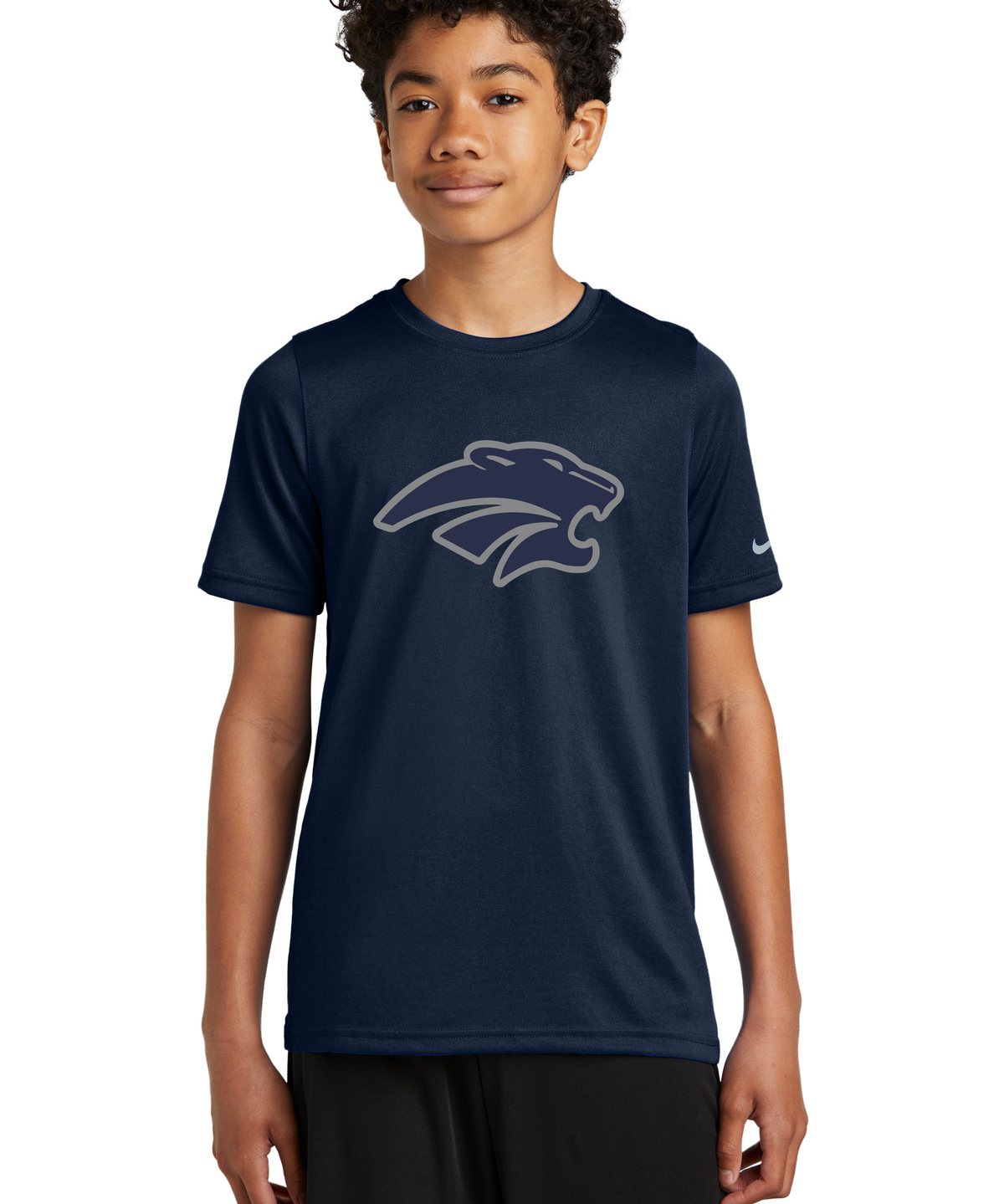 Zumbrota-Mazeppa Volleyball - College Navy Nike Youth Swoosh Sleeve rLegend Tee NKDX8787