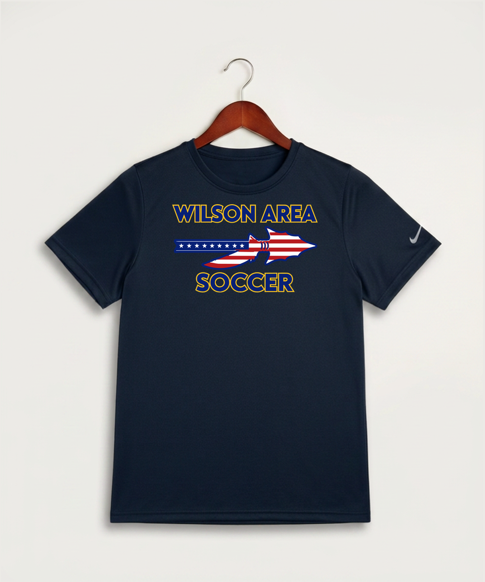 Wilson Area School Soccer Soccer - College Navy Nike Youth Swoosh Sleeve rLegend Tee NKDX8787