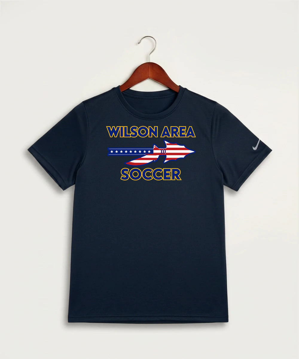 Wilson Area School Soccer Soccer - College Navy Nike Youth Swoosh Sleeve rLegend Tee NKDX8787