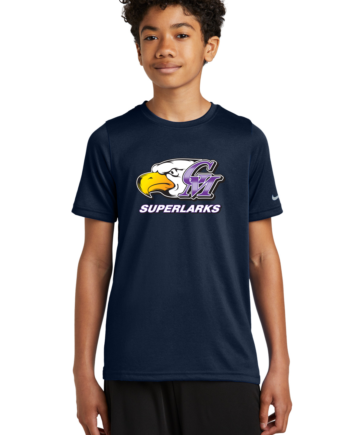 Grand Meadow Football - College Navy Nike Youth Swoosh Sleeve rLegend Tee NKDX8787