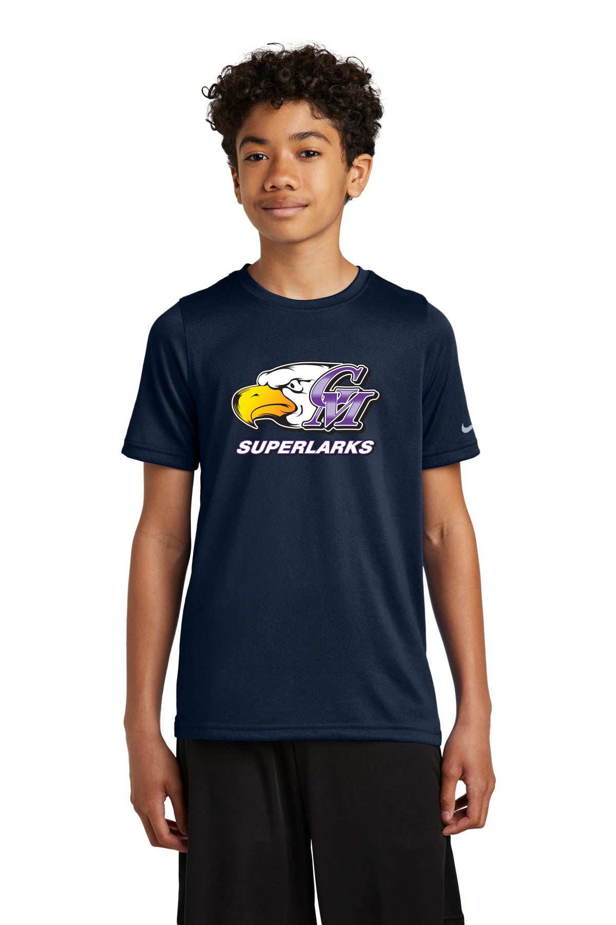 Grand Meadow Football - College Navy Nike Youth Swoosh Sleeve rLegend Tee NKDX8787
