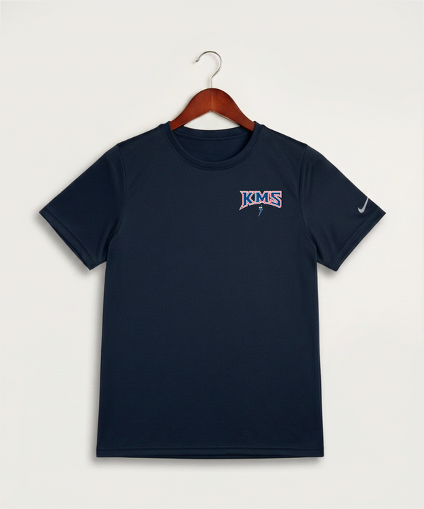 Kerkhoven-Murdock-Sunburg High School Football (Boys) - College Navy Nike Youth Swoosh Sleeve rLegend Tee NKDX8787