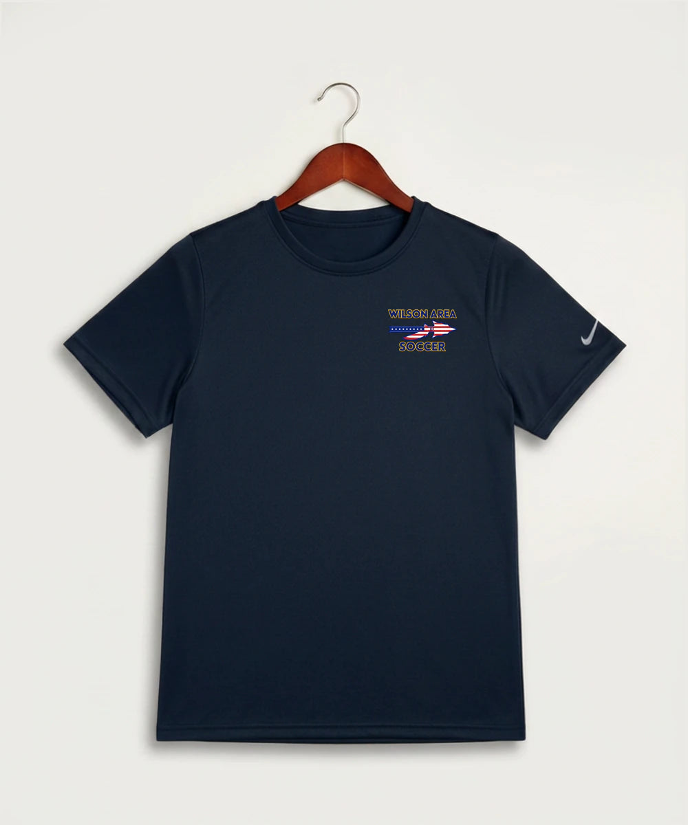 Wilson Area School Soccer Soccer - College Navy Nike Youth Swoosh Sleeve rLegend Tee NKDX8787