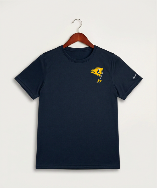 Howard Lake Waverly Winsted High School Football (Boys) - College Navy Nike Youth Swoosh Sleeve rLegend Tee NKDX8787