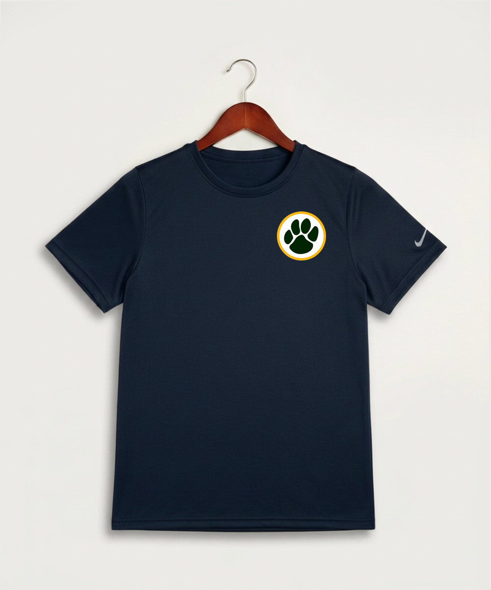 Ashwaubenon High School Football (Boys) - College Navy Nike Youth Swoosh Sleeve rLegend Tee NKDX8787
