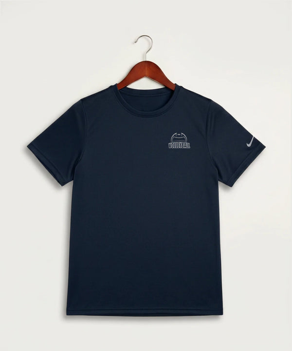 Walker Hackensack Akeley Volleyball (Girls) - College Navy Nike Youth Swoosh Sleeve rLegend Tee NKDX8787
