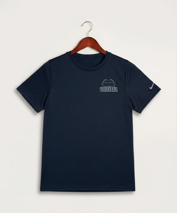 Zumbrota Mazeppa High School Volleyball (Girls) - College Navy Nike Youth Swoosh Sleeve rLegend Tee NKDX8787