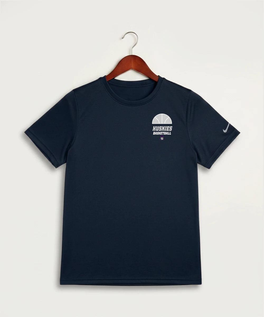 Albany High School Basketball (Boys) - College Navy Nike Youth Swoosh Sleeve rLegend Tee NKDX8787