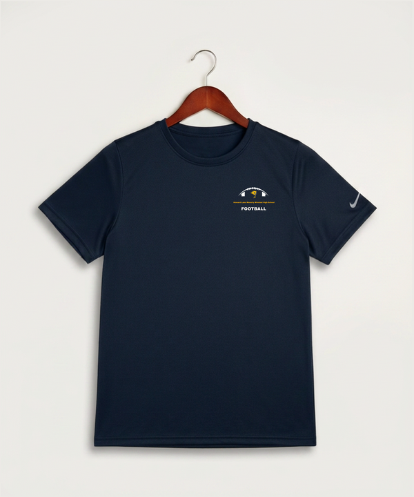 Howard Lake Waverly Winsted High School Football (Boys) - College Navy Nike Youth Swoosh Sleeve rLegend Tee NKDX8787