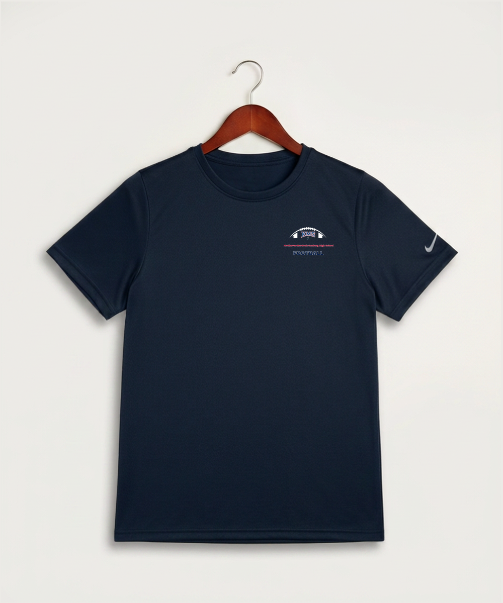Kerkhoven-Murdock-Sunburg High School Football (Boys) - College Navy Nike Youth Swoosh Sleeve rLegend Tee NKDX8787